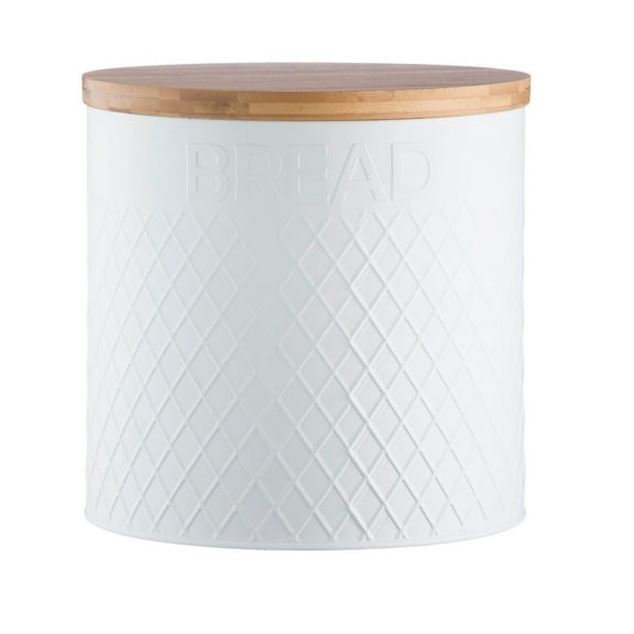 Typhoon Embossed White Bread Bin
