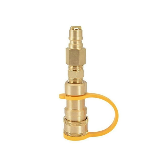 Connecteur Rapide de Gaz Naturel 3/8 Pouce Adaptateur en Laiton pour Tuyau de Propane Lp