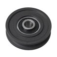 thumbnail image 1 of Poulie de Rail de Roulement 6000 pour 8x45x11.5mm Rainure Passive Roue Rolloer Noir WS166, 1 of 3