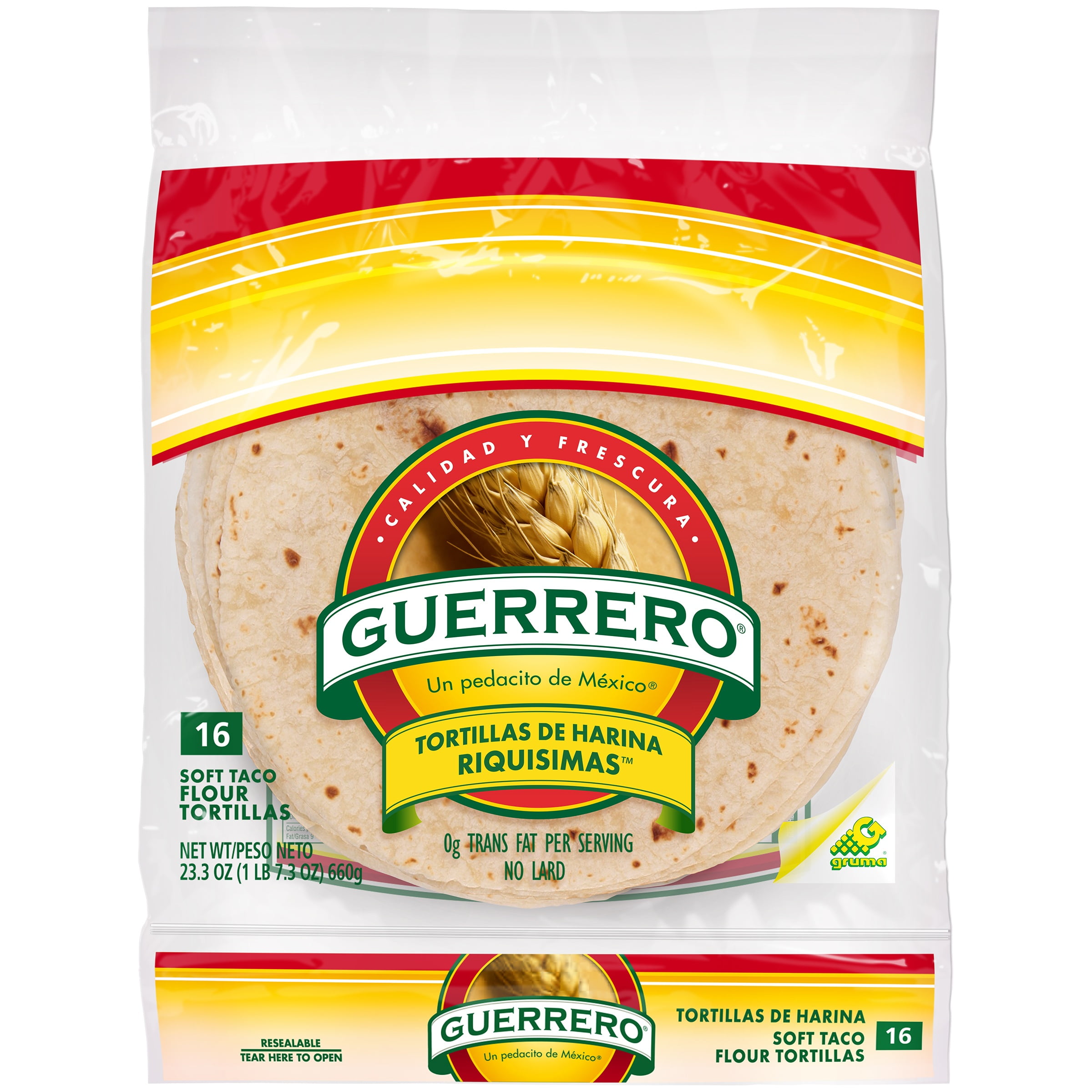 Guerrero Riquisimas Soft Taco Flour Tortillas, 16 Count