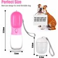 thumbnail image 3 of Rose - Botella de agua portátil para perros con filtro de carbón activado, 300 ml, botella de agua de viaje para mascotas y botella de comida para perros de 100 ml. (1 unidad), 3 of 5