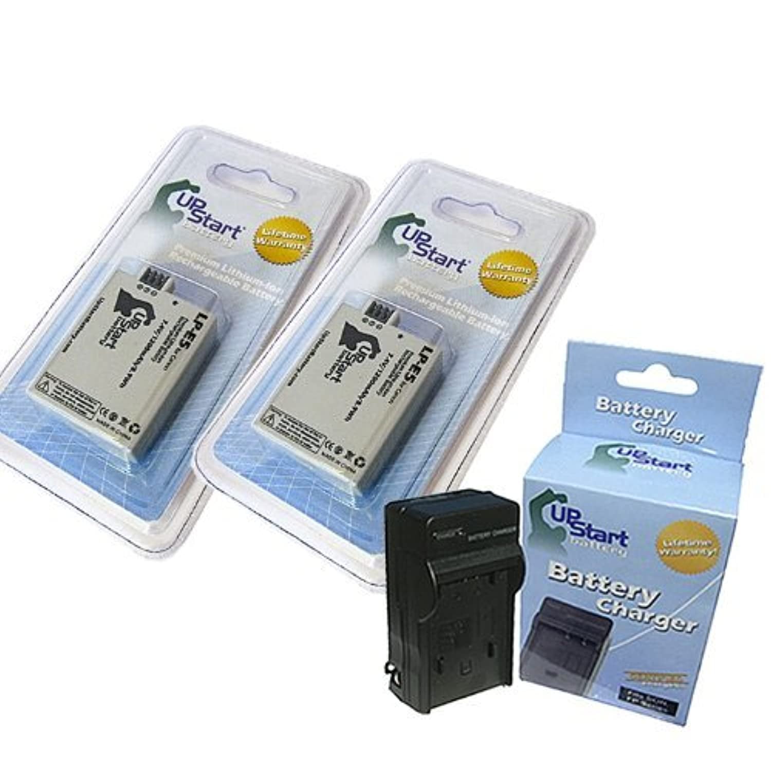 2X Pack Canon EOS 500D Battery + Charger Replacement for Canon LP