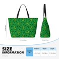 thumbnail image 4 of Gaeub St Patrick's Day5 Print Beach Bag,Large Tote Bag,Waterproof Sandproof Women Tote Bag,Pool Bag with Zipper for Gym Grocery Travel, 4 of 7