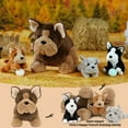 thumbnail image 6 of MorisMos 18" Bulldog Stuffed Animal Mommy Dog with 3 Baby Plush Toys, 6 of 7