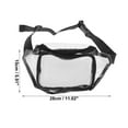 thumbnail image 4 of Unique Bargains 1 Pc Durable Running Belt Transparent Sports Waist Bag for Sports Black, 4 of 6