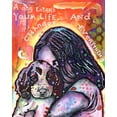 thumbnail image 2 of Dean Russo Collection 15x18 Gold Ornate Wood Framed with Double Matting Museum Art Print Titled - A Dog Changes Everything, 2 of 4