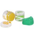 thumbnail image 3 of Pegamento de limpieza suave multiusos para coche, herramienta limpiadora de polvo y suciedad para salpicadero de goma (amarillo + verde), 2 uds., 3 of 8