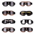thumbnail image 2 of Lunettes de Moto Harley Style Rétro, Lunettes de Conduite Tout-Terrain Coupe-Vent pour Extérieur, 2 of 5