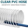 thumbnail image 4 of PVC Dust Collection Hose & 2 1/2In Ports 10Ft,Dust Collection Hose, PVC Fume Collection Hose for Dust Collection Systems, 4 of 7