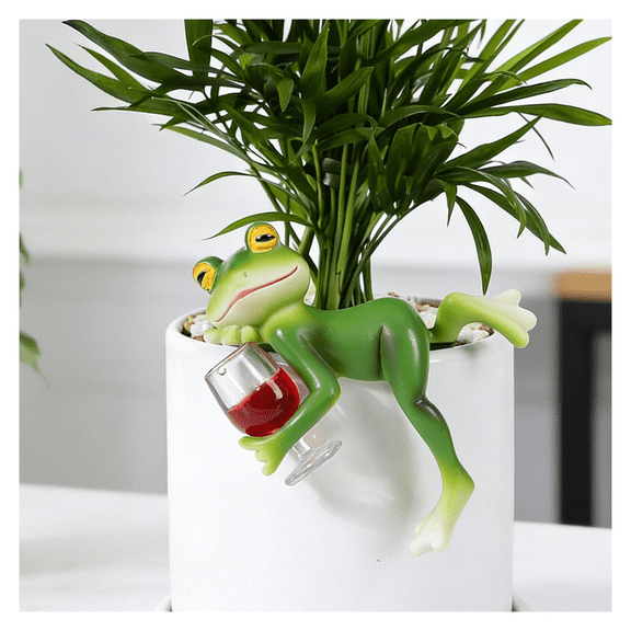 XIBUFE Frog Garden Statues Planter,Cute Frog Outdoor Statues Garden Decor for Outside, Resin Frog Garden Statue Waterproof Durable Yard Lawn Patio Front Porch Backyard Flower Bed Walkway Decor