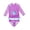 Lavender, variant on weVSwe Baby Girl Swimsuit UPF 50+ Rash Guard 2 Pieces Set Sizes 2-10