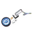 thumbnail image 2 of 1 Set GM25-370 350RPM Eje de Forma D Motor de Engranaje de 6 Cables con Codificador y Rueda, 2 of 5
