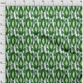 thumbnail image 4 of oneOone Cotton Flex Green Fabric Ikat Quilting Supplies Print Sewing Fabric By The Yard 40 Inch Wide, 4 of 4