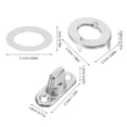thumbnail image 2 of Raindrops 10 Sets Snap Button Fastener Kit Rotating Button Studs Silver Stainless Steel For Precision Design, 2 of 8