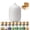 White, variant on Ceramic Ultrasonic Essential Oil Diffuser 250ml, Handmade Cover Aromatherapy Diffuser for Home, Includes 8 Organic Essential Oils Set