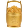 thumbnail image 1 of Chinese Style Treasure Bucket Copper Cornucopia Ornament Photography Layout Prop, 1 of 9