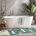 thumbnail image 2 of Red Mushroom Leaf Green Pattern Kitchen Rug Mat,Kitchen Runner Rugs Non Skid Washable,Decorative Kitchen Floor Mats for Kitchen,Sink,Laundry,17"x47.2", 2 of 7
