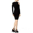 thumbnail image 2 of bar III Womens Textured Bodycon Dress, Black, Medium, 2 of 7