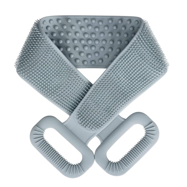 Limpiador de espalda para ducha, cepillo de silicona para el cuerpo del baño, 30 pulgadas de largo, fácil de limpiar, exfoliante, masaje más higiénico y cómodo para la ducha Ormromra WMXL-322-2