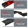 thumbnail image 3 of Uxcell 3.2Ft Nosing de Escalera, Protectores de Bordes de Escalera en Forma de L de 3cm de PVC, Negro, 3 of 7