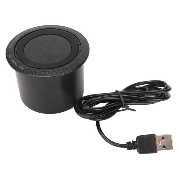 El adaptador dual multifuncional 10W del puerto USB del cargador inalámbrico oculto incrusta en el cojín inalámbrico del cargador del escritorio