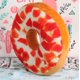 thumbnail image 2 of Cojín de peluche redondo con forma de donut en la espalda, para oficina, silla de coche (tentación de fruta fragante), 2 of 4
