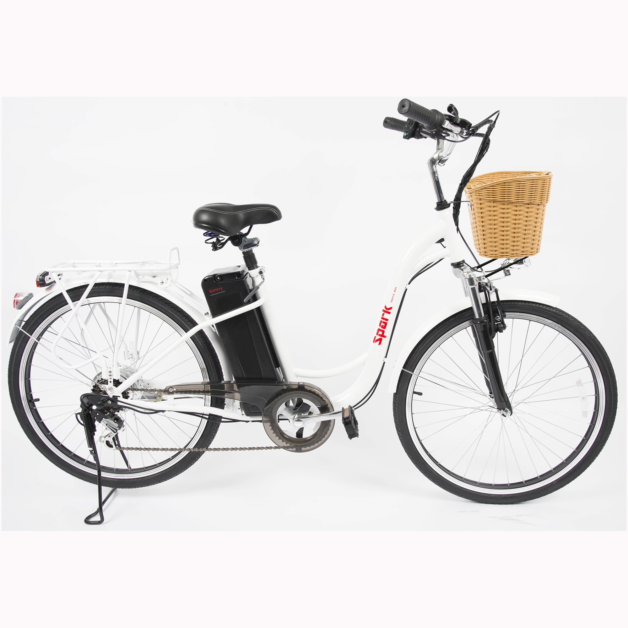 White Spark eBike for Women w/ Basket - Walmart.com ...