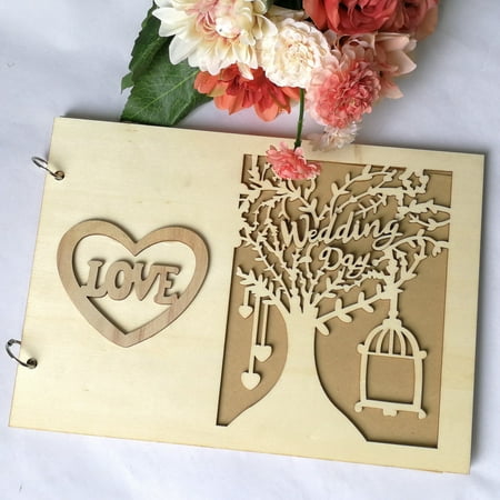 

WOXINDA 1Pcs Guest Book Memorable Simple Message Board Sign Book Gift for Wedding Party