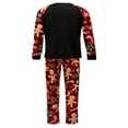 thumbnail image 3 of Matching Family Christmas Pajamas  Long Sleeve Letter Raglan Tops + Cartoon Pants Set, 3 of 7