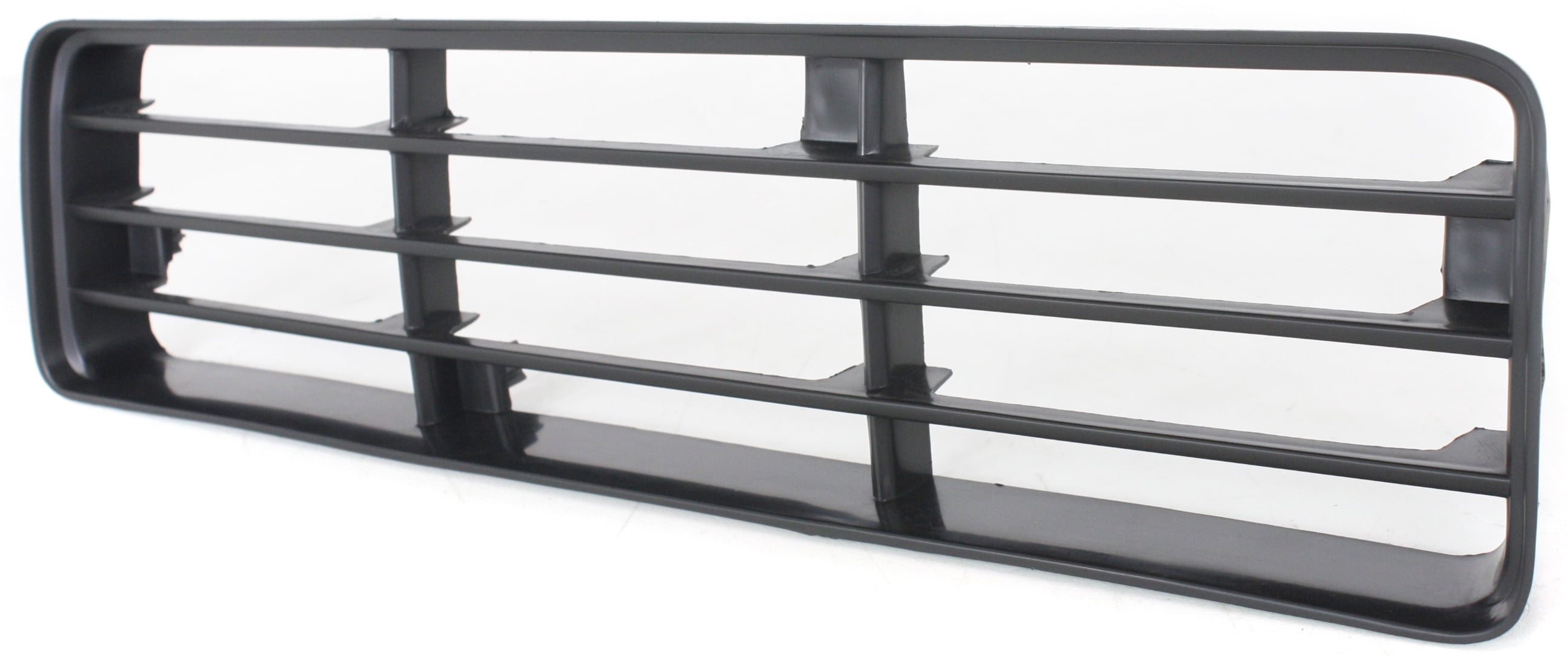 Grille Assembly Compatible With 1991-1993 Dodge D150 D250 Left Driver Side, Lower Insert Painted Black