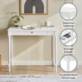 thumbnail image 4 of Convenience Concepts French Country 30.50 inches Tall 1 Drawer Desk, White, All Ages, 4 of 7