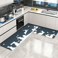 thumbnail image 2 of Vwrxbz Easter Kitchen Floor Mat Anti Slip Absorbent Door Mat Rabbit Pattern Home Decor 2 Piece Set, 2 of 9