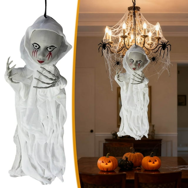 Creepy Looking Ghost Horror White Ghost Prop Halloween Decorations