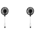 thumbnail image 1 of Bearachild ventilador usb recargable banco de energía de enfriamiento silencioso mini herramientas de juego ventiladores eléctricos Negro 2piezas, 1 of 6