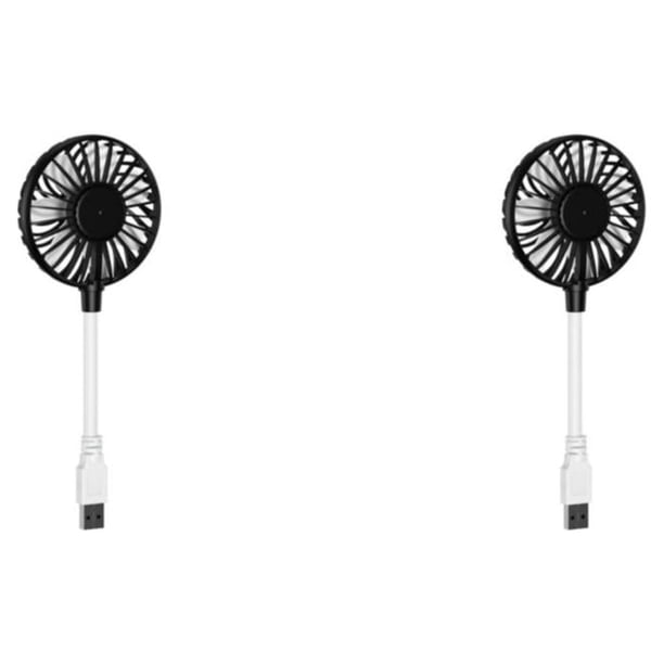 Ventilador de mano Inteprter Usb recargable Negro 2piezas
