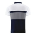 thumbnail image 4 of YLSDY Fashion Striped Button Collared Shirts for Men Color Block Tee Short Sleeve Casual Button Collared Golf Tshirt Ourdoor Business Tops Dark Blue XXL, 4 of 7