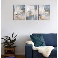 thumbnail image 4 of Abstract Canvas Wall Art Modern Abstract Artwork Canvas Prints Grey Blue Canvas Picture Contemporary Wall Art Bedroom Living Room Bathroom Office Decoration Framed Ready to Hang 12" x 16" x 3 Pieces, 4 of 6