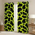 thumbnail image 2 of Erosebridal Cow Print Blackout Curtains Cute Farm Animal Curtains, Black Green Curtains & Drapes Highland Cattle Bull Skin Black Out Curtains Hair Skin Window Curtains, 2 of 6