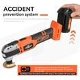 thumbnail image 5 of 20V Cordless Oscillation Tool, 6-Speed Brushless Oscillation Multifunctional Tool, Used for Cutting, Grinding, Scraping, Polishing Batteries and Accessories, 5 of 11