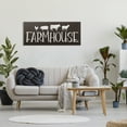 thumbnail image 2 of Design by JJ Design House LLC Farmhouse Animals Sign Black White Pig Cow Chicken 48 in x 20 in Painting Canvas Art Print, by Stupell Home Décor, 2 of 5
