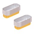 thumbnail image 1 of 2PC Picnic Trays For Food Disposable Aluminum Foil Tin Box Aluminum With Lid Rectangular Tin Foil Packing Box 200ml Aluminum Mini Loaf Baking Pans For Cooking Baking Meal Prep Take Out Etc Gold, 1 of 9