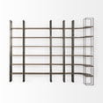 thumbnail image 4 of Silver Iron Framed Wooden Shelving Unit, 4 of 5