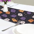 thumbnail image 4 of Yayeee Table Runner 70 inches Long Home Kitchen Dinning Party Decoration, Orange Halloween Ghosts, 4 of 7