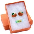 thumbnail image 2 of SoulBreezeCollection Small Cute Happy Halloween Fall Thanksgiving Pumpkins Pierced Earrings Jewelry e151s-Gld-Post, 2 of 3