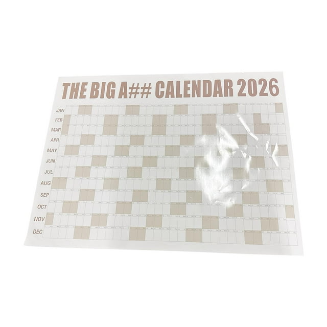Calendario de pared 2026 Planificador anual para el Centro de tutorías de escuelas de negocios café