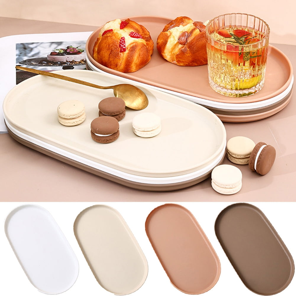 Food Trays Restaurant Serving Trays Grill Tray Oval Storage Tray Dish