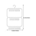 thumbnail image 2 of FONDOTIN Foldable Clothes Drying Rack White PP 2PCS, 2 of 7