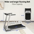 thumbnail image 7 of Treadmills for Home, 3.5HP Folding Treadmill with Incline, 350 LBS Weight Capacity, Compact Portable Treadmill for Small Space Walking Jogging Running, 7 of 7