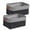 Gray and Black, variant on Organization and Storage Basket for Shelves - 12x8x5.2 inch 2 Pack Fabric Storage Cubes, Collapsible Storage Bins for Closet Organizer Gift Cloth Toy