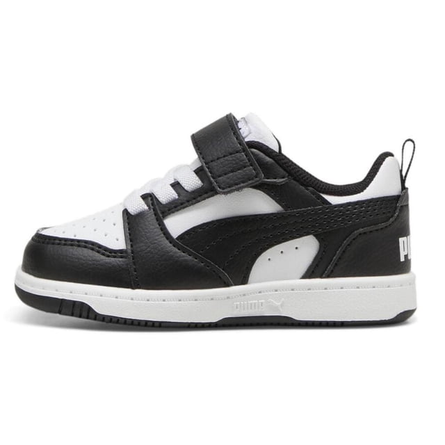 Tenis Puma Rebound V6 Lo AC + INF para Niños Pequeños 397420-01 negro 15